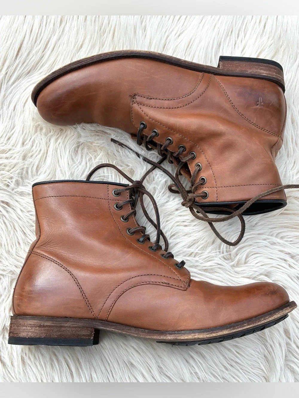 Frye Mens Tyler Flex Lace Up Leather Boots Sz 12